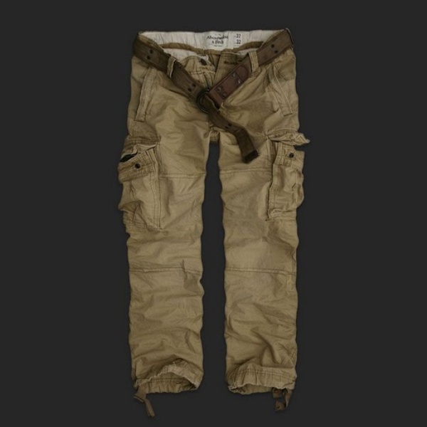 Abercrombie Fitch Hombres Chinos Pantalones Con Cinturón AF7437
